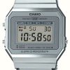 Women'S Casio | Casio | Vintage | Steel Mesh Bracelet | Stop-Watch | Led Backlight