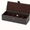 Jewelry WOLF Accessories | Wolf Blake Brown Pebble 5 Piece Watch Box