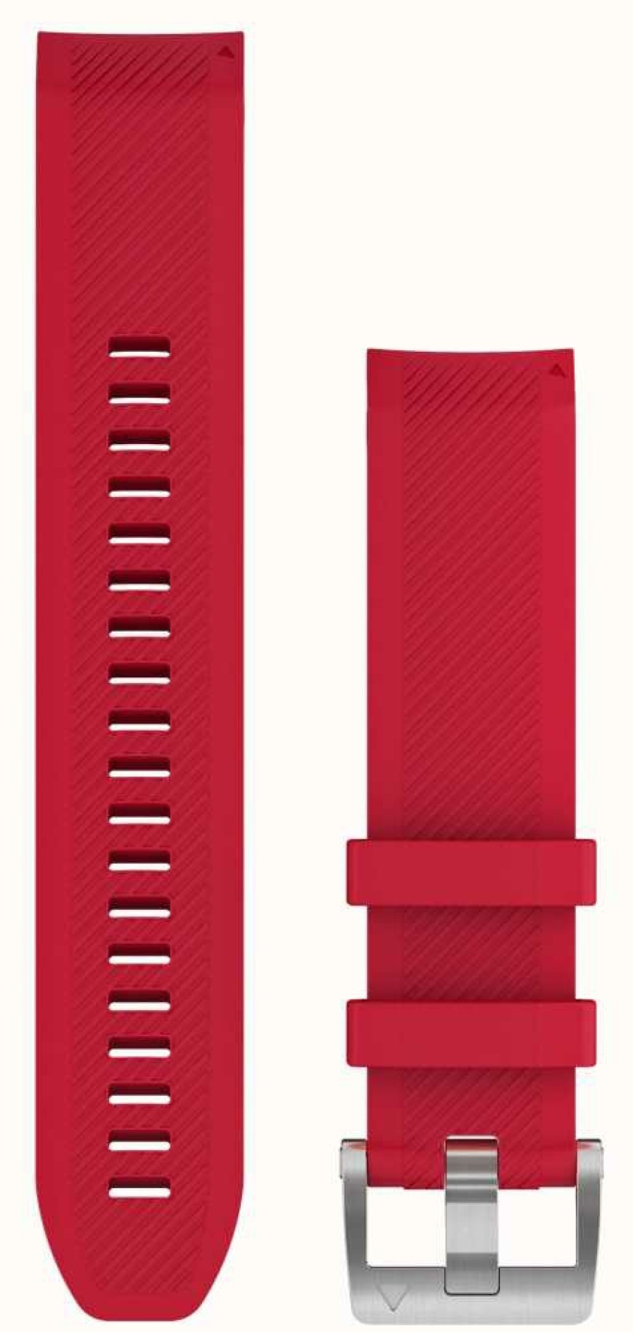 Men'S Garmin | Garmin Quickfit 22 Marq Strap Only Plasma Red Rubber Strap