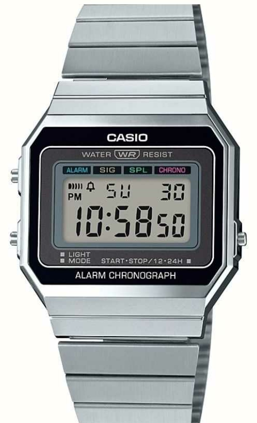 Women'S Casio | Casio Vintage | Silver Bracelet | Digital Dial