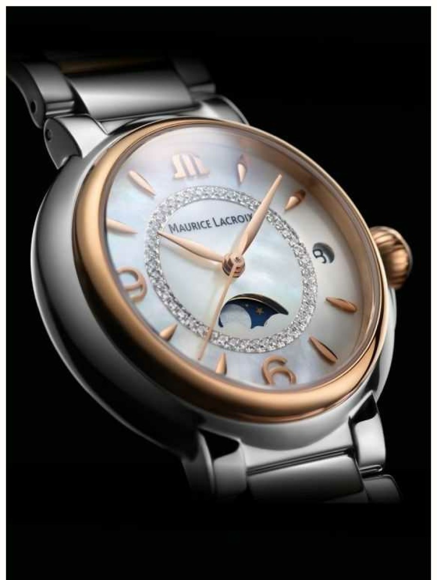 Women'S Maurice Lacroix | Maurice Lacroix Fiaba | Moonphase | 18Ct Pvd Plated