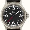 Men'S Sinn | Sinn 556 A Rs | Black Alligator Embossed Strap