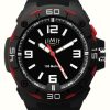 Men'S Limit | Limit | Men'S Black Rubber Strap | Black Dial | Red/Black Bezel