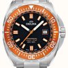 Men'S Delma | Delma Shell Star Quartz | Stainless Steel Bracelet | Orange Bezel