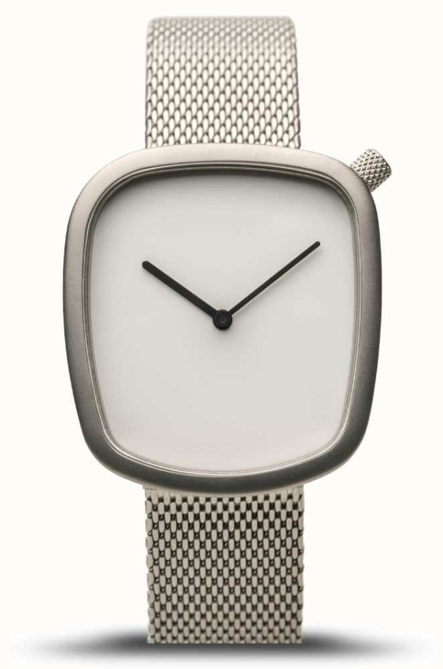 Women'S Bering | Bering Classic | Pebble | Brushed Silver | Silver Mesh | White Dial