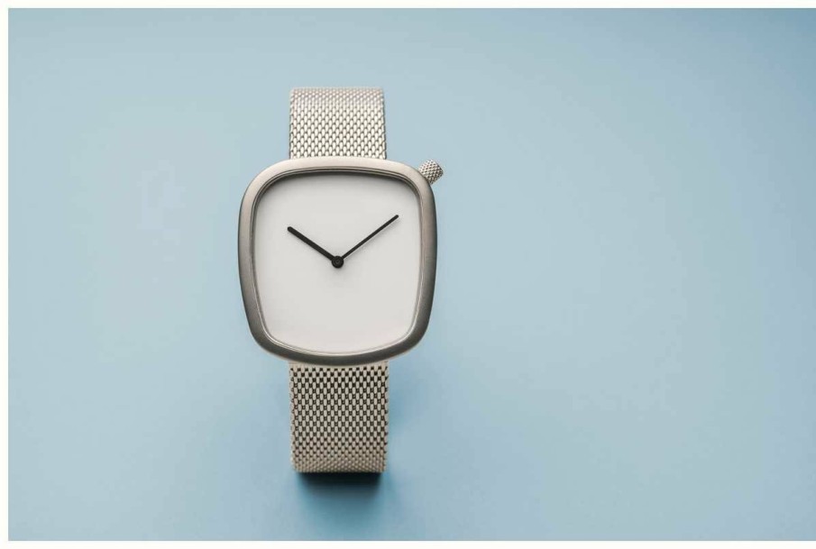 Women'S Bering | Bering Classic | Pebble | Brushed Silver | Silver Mesh | White Dial