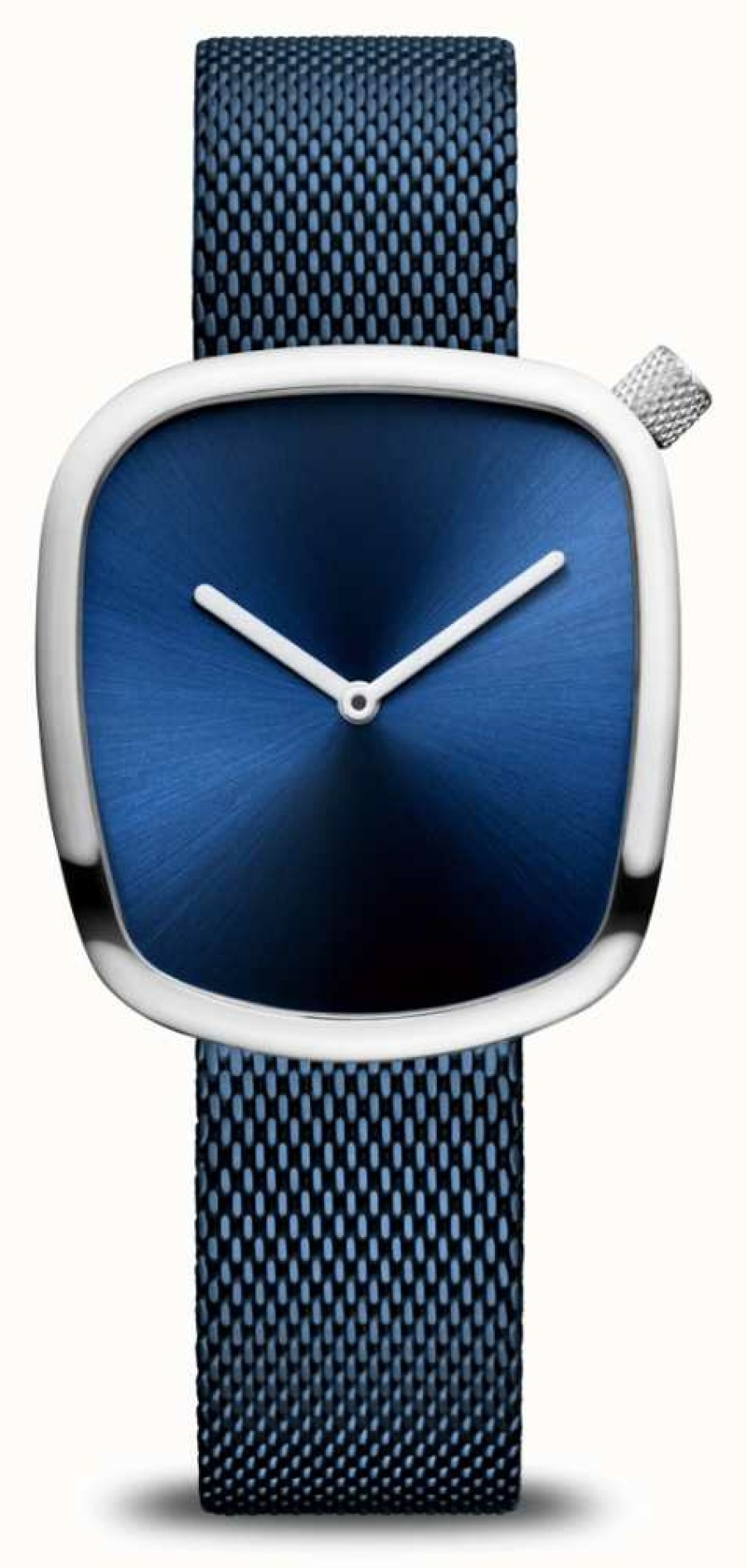 Women'S Bering | Bering Classic | Pebble | Blue Mesh Strap | Blue Dial