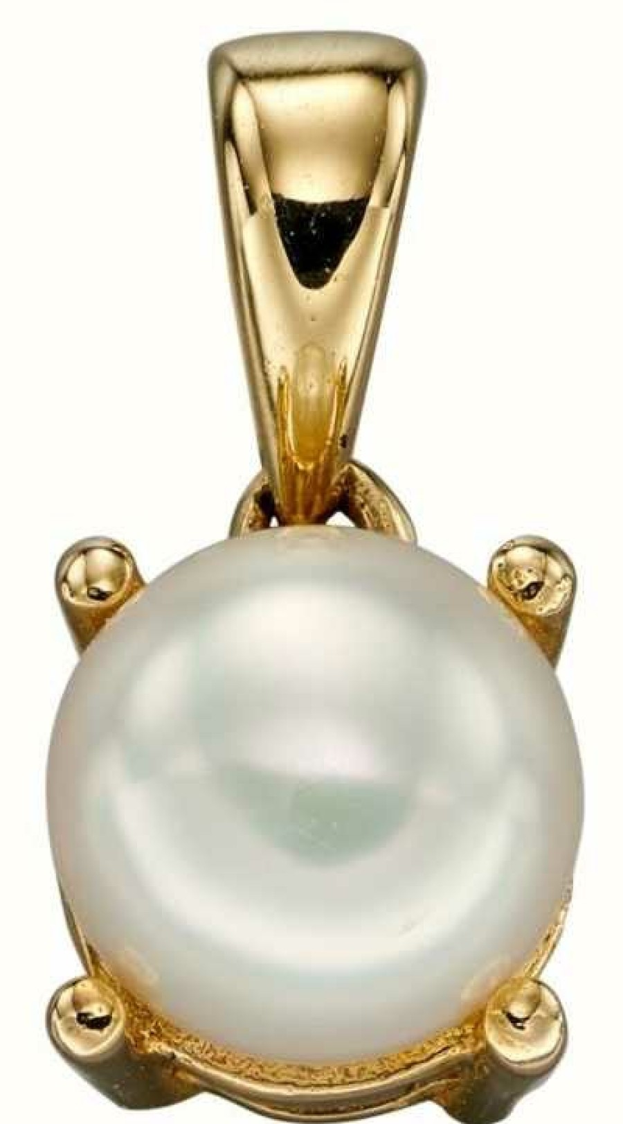 Jewelry Elements Gold | Elements Gold 9Ct Y/G Fw Pearl June Birth Stone Pendant Only