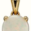 Jewelry Elements Gold | Elements Gold 9Ct Y/G Opal October Birthstone Pendant Only