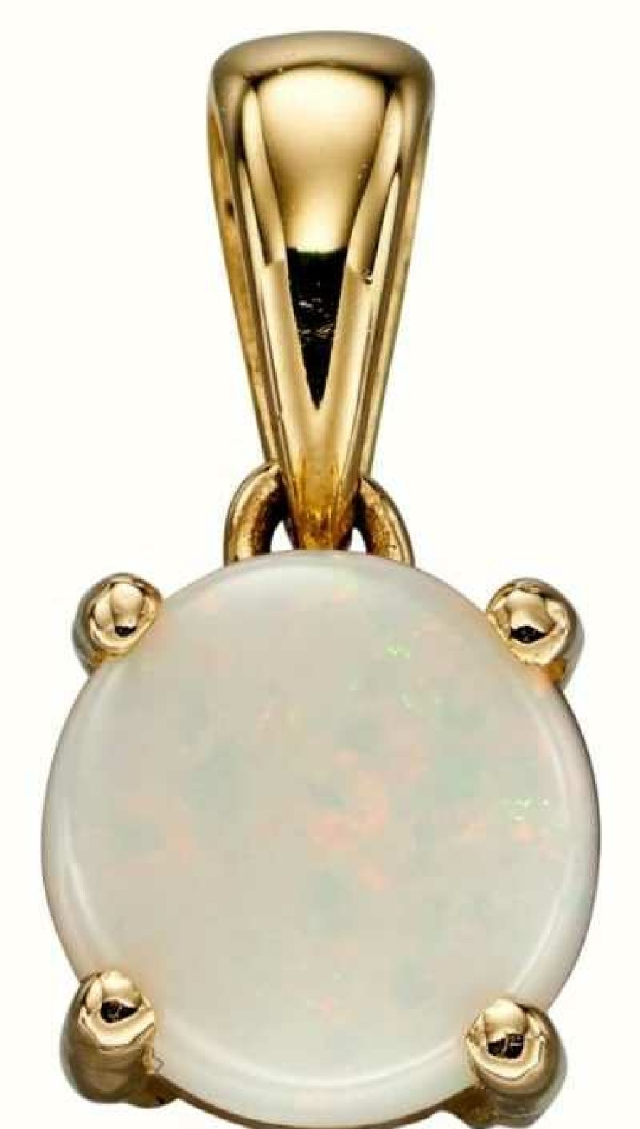 Jewelry Elements Gold | Elements Gold 9Ct Y/G Opal October Birthstone Pendant Only