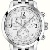 Men'S Tissot | Tissot Prc 200 | Chronograph | Silver Dial | Stainless Steel