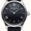 Men'S Frederique Constant | Frederique Constant Vitality Smartwatch (42Mm) Black Dial / Black Rubber Strap