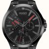 Men'S HUGO | Hugo #Leap Casual | Black Dial | Black Ip Bracelet