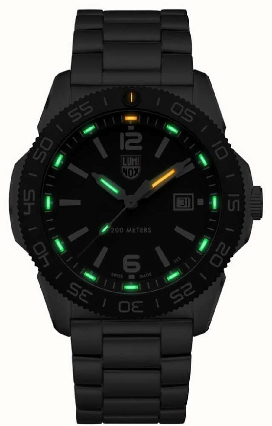 Men'S Luminox | Luminox Men'S Pacific Diver | Black Dial | Stainless Steel Bracelet