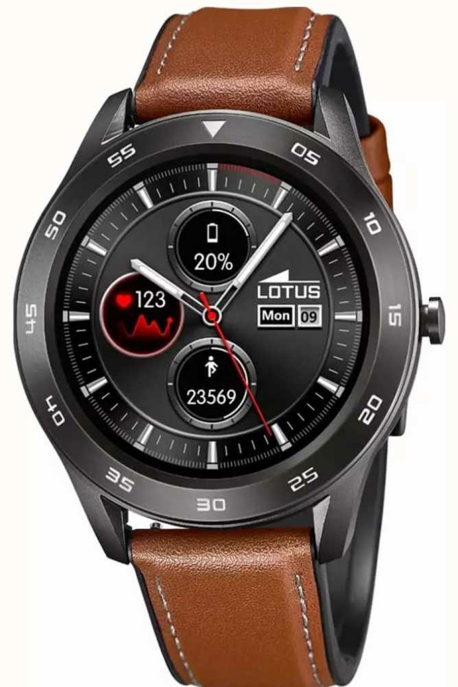 Men'S Lotus | Lotus Smartime | Men'S | Brown Leather Strap + Free Strap