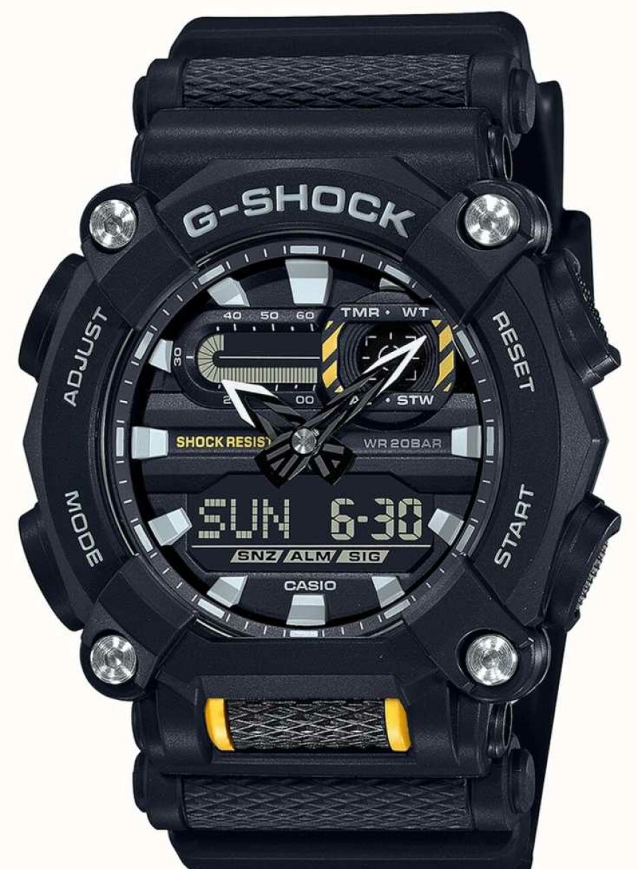 Men'S Casio | Casio G-Shock | Heavy Duty | World Time | Black Resin