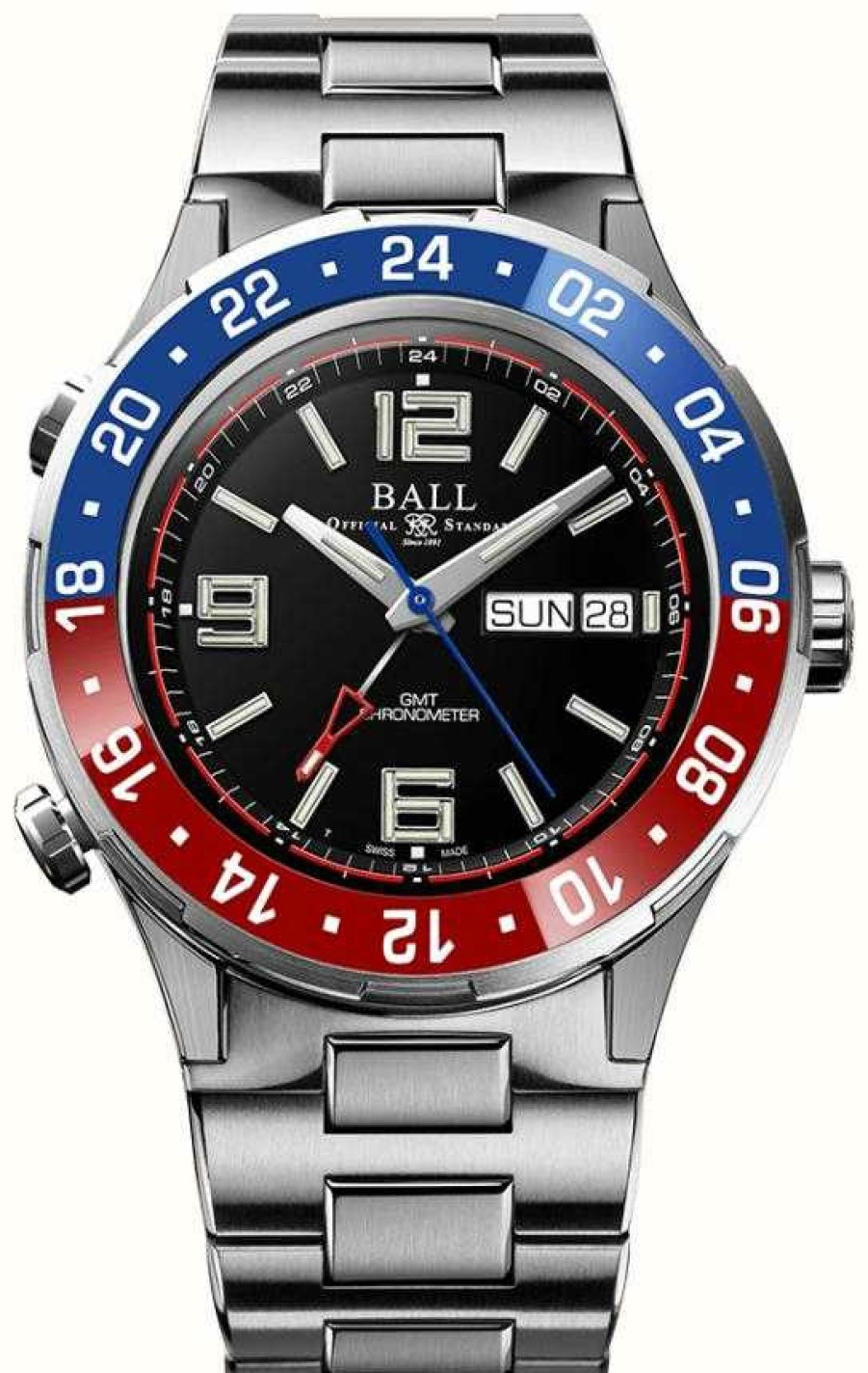 Men'S Ball Watch Company | Ball Watch Company Roadmaster Marine Gmt | Ltd Edition | Auto | Black Dial