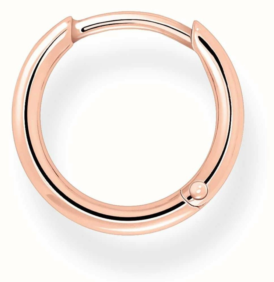 Jewelry Thomas Sabo Jewellery | Thomas Sabo Rose Gold Single Hoop Earring 15Mm