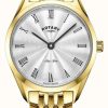 Women'S Rotary | Rotary Women'S Ultra Slim | Gold Plated Steel Watch | Silver Dial