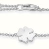 Jewelry Thomas Sabo Jewellery | Thomas Sabo Charming | Silver Cloverleaf Bracelet | 925 Sterling Silver | 16-19Cm