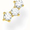 Jewelry Thomas Sabo Jewellery | Thomas Sabo 18K Yellow Gold Single Stud Earring | Zirconia Stones