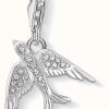 Jewelry Thomas Sabo Jewellery | Thomas Sabo Charming | Sterling Silver Bird Charm Pendent