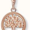 Jewelry Thomas Sabo Jewellery | Thomas Sabo Charming | 18K Rose Gold Plated Tree Of Life Charm Pendant