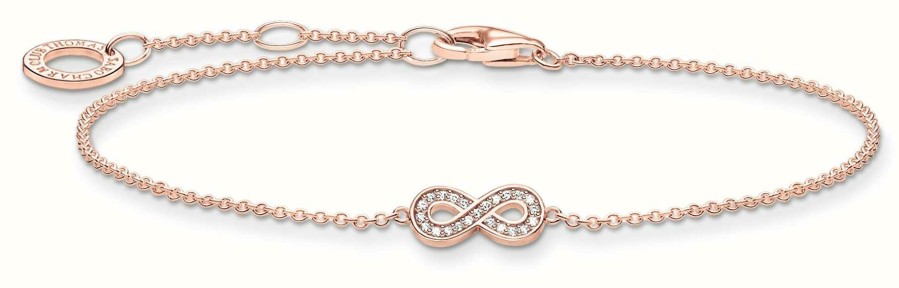 Jewelry Thomas Sabo Jewellery | Thomas Sabo 18K Rose Gold Plated Infinity Bracelet