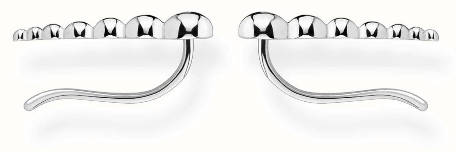 Jewelry Thomas Sabo Jewellery | Thomas Sabo Sterling Silver Triple Dots Ear Climber