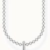 Jewelry Thomas Sabo Jewellery | Thomas Sabo Sterling Silver Pave Cloverleaf Necklace