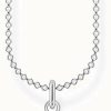 Jewelry Thomas Sabo Jewellery | Thomas Sabo Sterling Silver Angel Pendant Necklace | 36-38Mm