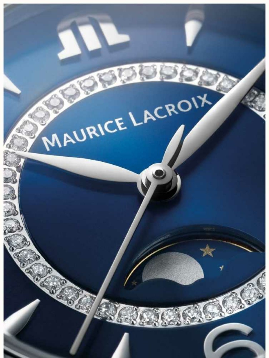 Women'S Maurice Lacroix | Maurice Lacroix Fiaba Moonphase Women'S Quartz Diamond Stainless Steel