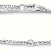 Jewelry Thomas Sabo Jewellery | Thomas Sabo Charming | Sterling Silver Bracelet | White Stones | 16-19Cm