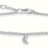 Jewelry Thomas Sabo Jewellery | Thomas Sabo Charming | Star & Moon Sterling Silver Bracelet | 16-19Cm