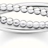 Jewelry Thomas Sabo Jewellery | Thomas Sabo Sterling Silver Double Dot Charming Affect Ring (Uk O 1/2 - P)