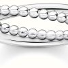 Jewelry Thomas Sabo Jewellery | Thomas Sabo Sterling Silver Double Dot Charming Affect Ring Size Eu 54 (Uk N)