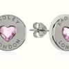 Jewelry Radley Jewellery | Radley Jewellery Sterling Silver Heart Disc Earrings