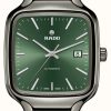 Men'S RADO | Rado True Square Automatic (38Mm) Green Dial / Black Plasma High-Tech Ceramic Bracelet