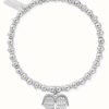 Jewelry ChloBo Jewellery | Chlobo Didi Sparkle Heavenly Heart Bracelet | Sterling Silver