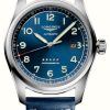 Men'S LONGINES | Longines Spirit Blue Dial 42Mm Automatic Blue Leather