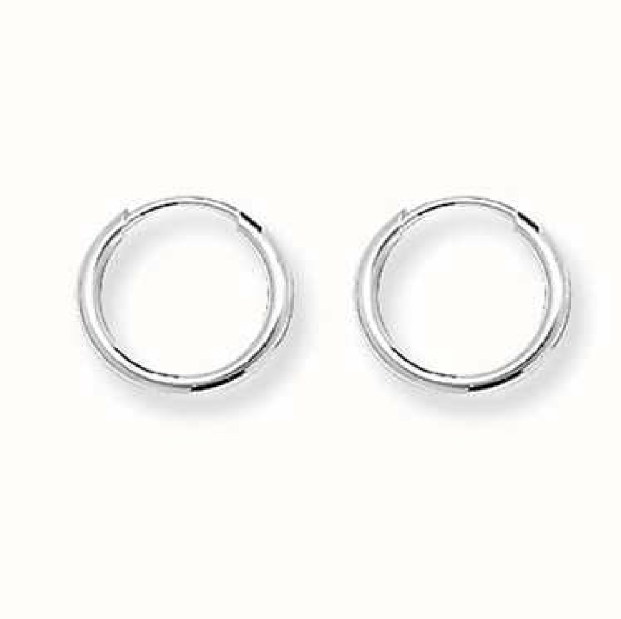 Jewelry James Moore | James Moore Th Silver Tiny 10Mm Round Sleeper Earrings