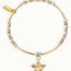 Jewelry ChloBo Jewellery | Chlobo Gold & Silver Sparkle Star Bracelet