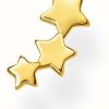 Jewelry Thomas Sabo Jewellery | Thomas Sabo 18K Yellow Gold Single Stars Stud Earring