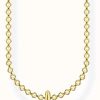 Jewelry Thomas Sabo Jewellery | Thomas Sabo 18K Yellow Gold Sun Necklace | 45Cm