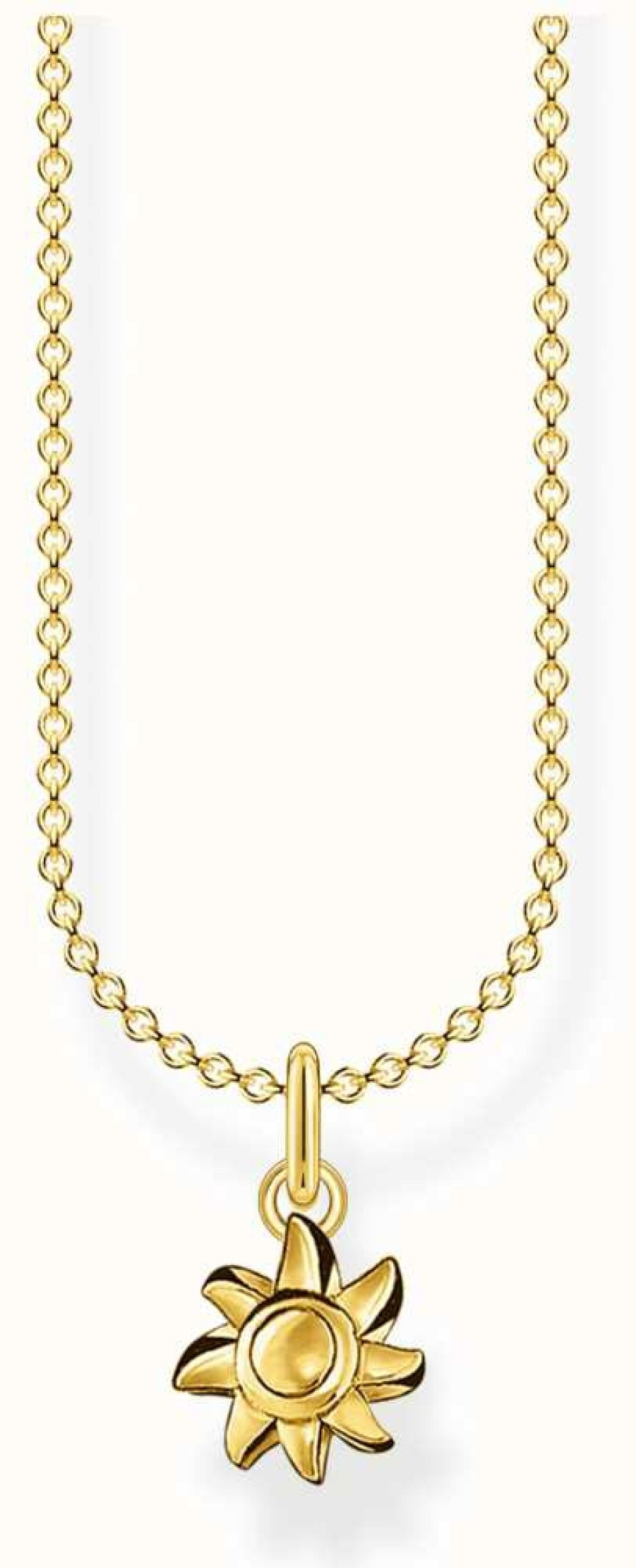 Jewelry Thomas Sabo Jewellery | Thomas Sabo 18K Yellow Gold Sun Necklace | 45Cm