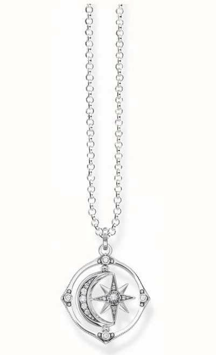 Jewelry Thomas Sabo Jewellery | Thomas Sabo Sterling Silver Star And Moon Necklace