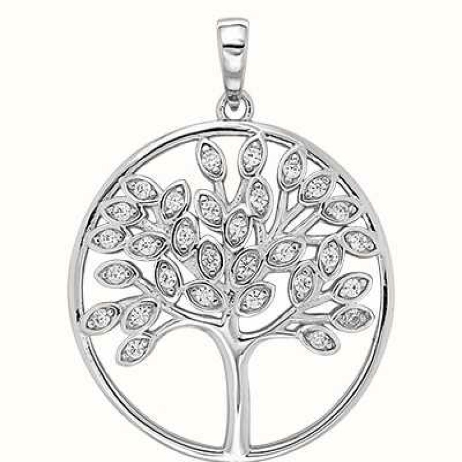 Jewelry James Moore | James Moore Th Smaller Silver Tree Of Life Pendant