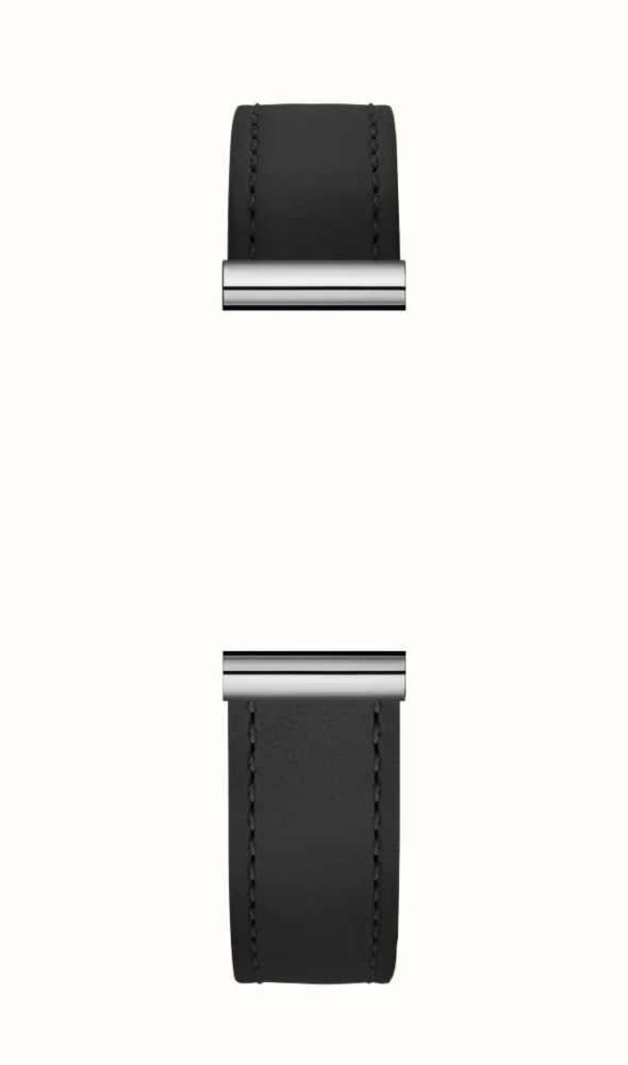 Women'S Herbelin | Herbelin Antares Interchangeable Watch Strap - Black Leather / Stainless Steel - Strap Only