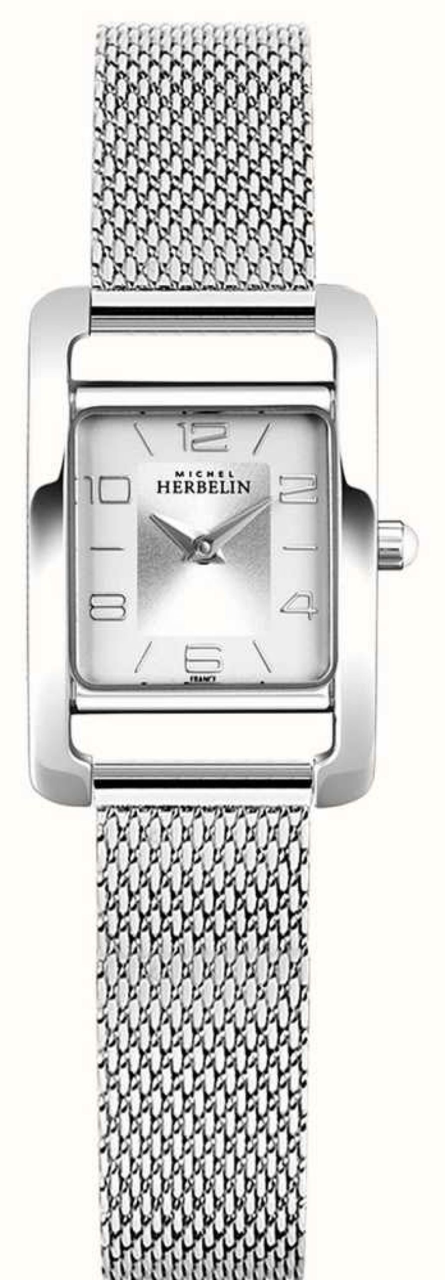 Women'S Herbelin | Herbelin V Avenue | Steel Mesh Bracelet | Silver Rectangle Dial