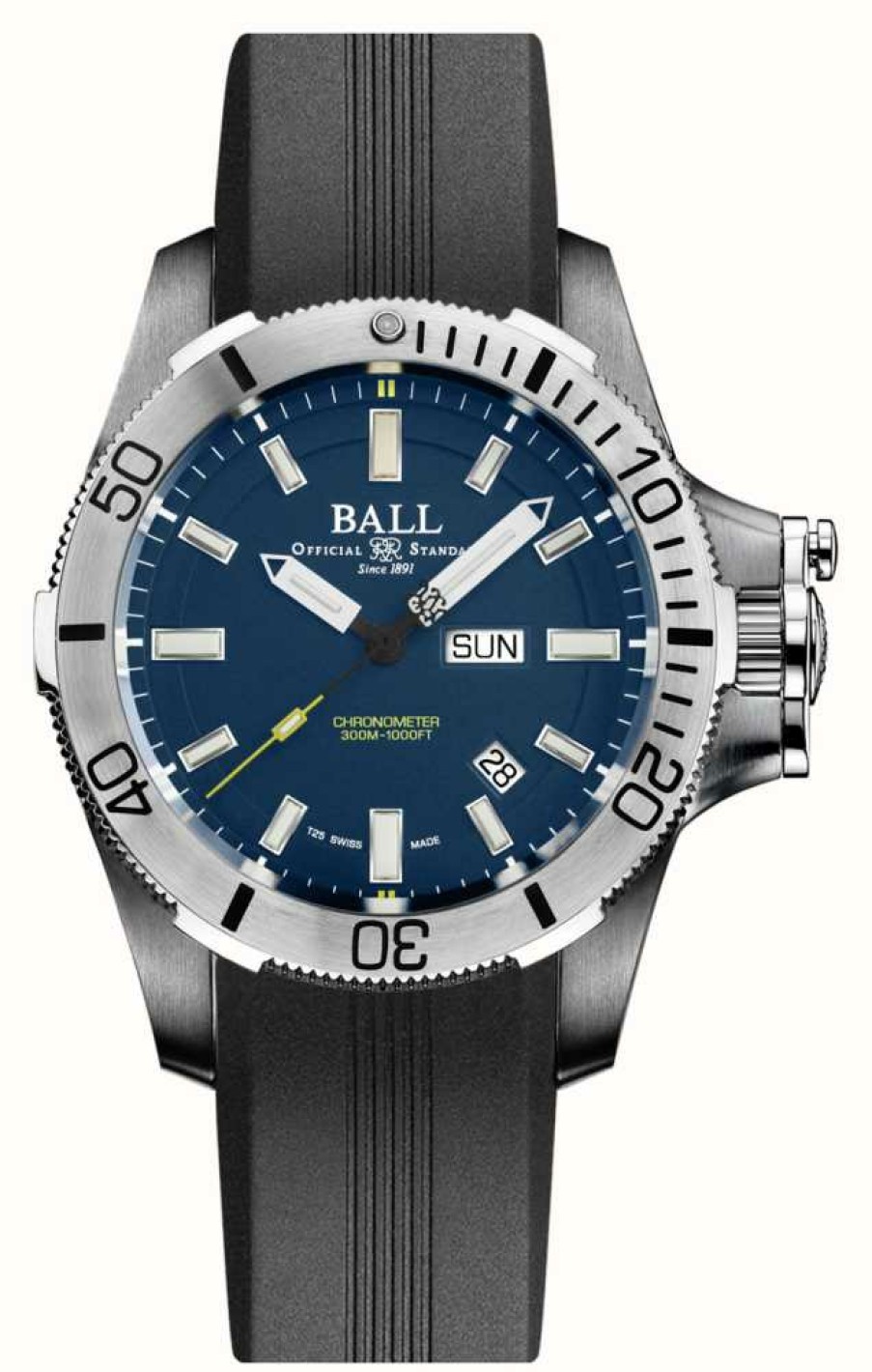 Men'S Ball Watch Company | Ball Watch Company Engineer Hydrocarbon Submarine Warfare | Rubber Strap | 42Mm